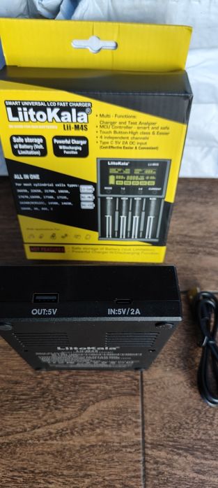 Зарядное устройство LiitoKala Lii-M4S . Lii-CH4. Lii-402 оригинал.