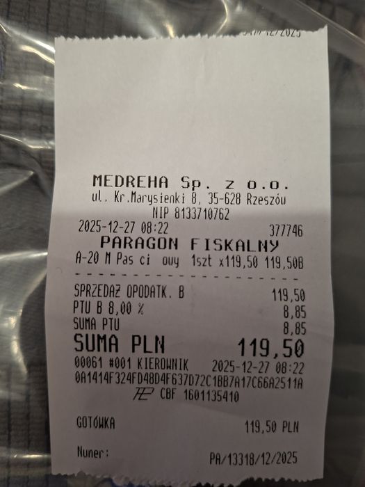 Pas ciążowy odciążający kręgosłup Tynor