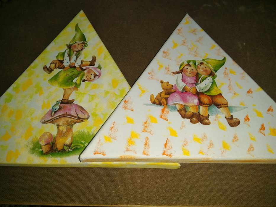 2 quadros de decoração - crianças