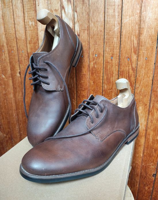 CLARKS Exton Walk Розмір 42 26,5см Туфлі чоловічі Оригінал Шкіра