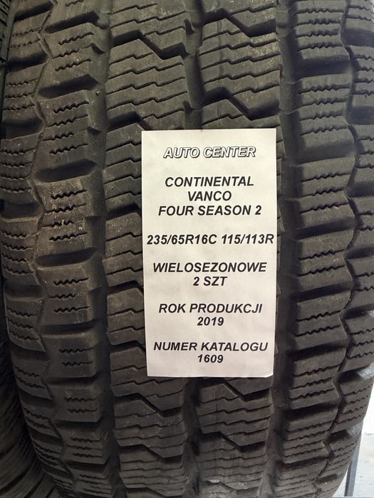 Opony całoroczne 225/65R16C 115/113R Continental Vanco Four Season 2 | 2019 | 2 sztuki