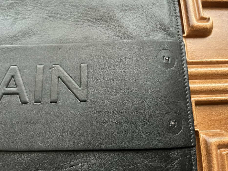 Кожаный клатч BALMAIN