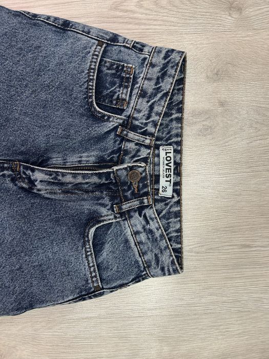 Сині прямі джинси