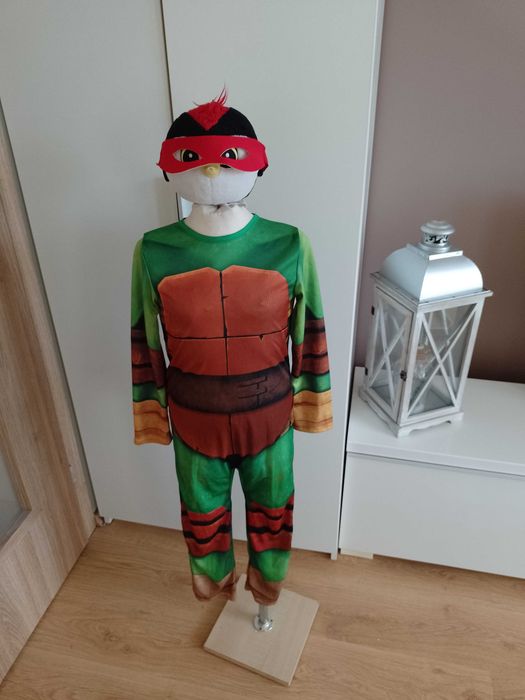 Strój karnawałowy ŻÓŁW NINJA WOJOWNIK przebranie 122/128 16
