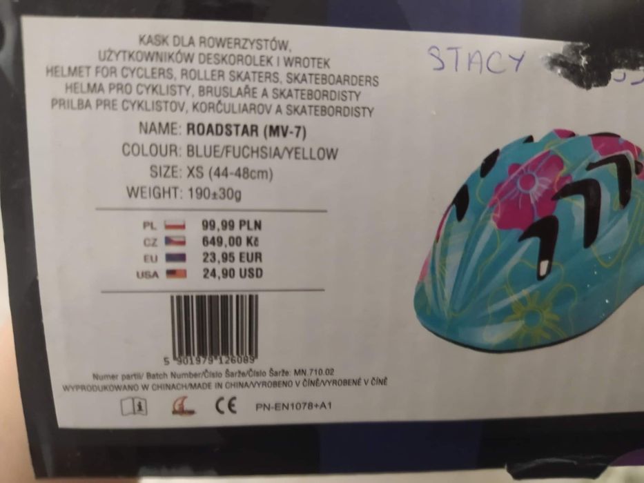 Kask IQ roadstar dziecięcy na rower rolki