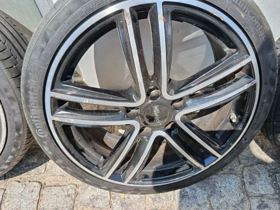 Jantes 18 Brock 5*112 com dois pneus 225/45/18