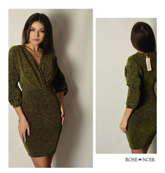 Вечірня люрексова сукня