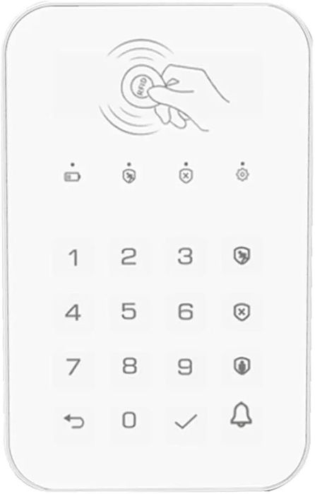 Fechadura com teclado sensível