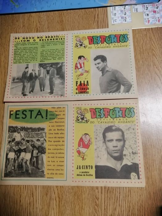 Suplementos antigos futebol Cavaleiro  Andante