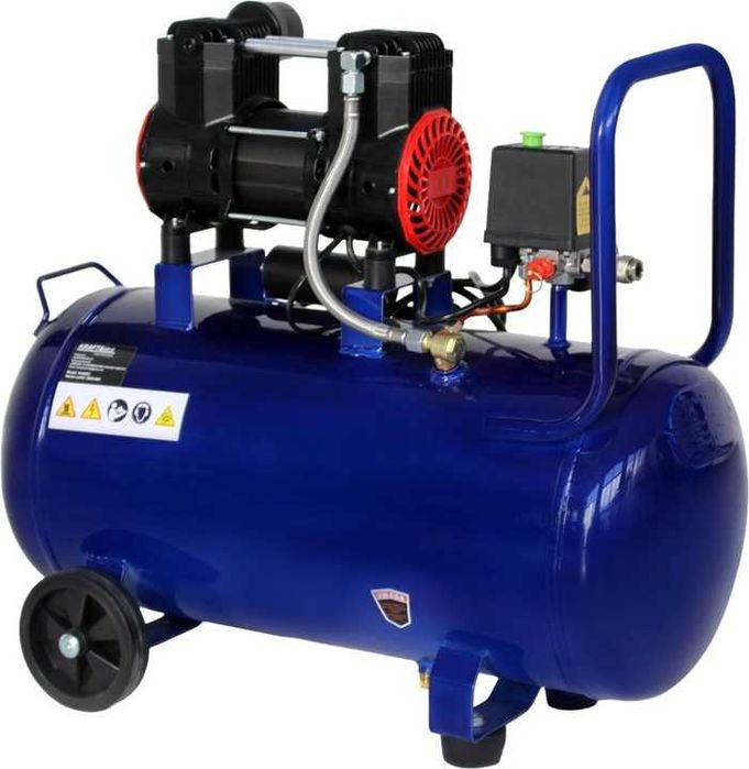 Kompresor Bezolejowy Sprężarka 50L 1500W 230V 2800 RPM Cichy New Mod*