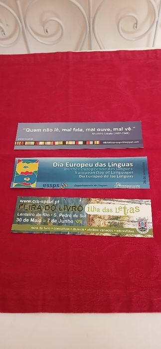 Marcadores de livros, novos