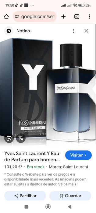 Artigo de loja perfumaria