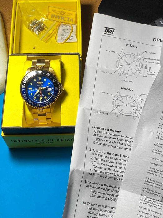 Часы INVICTA Pro Diver | Grand Diver c функцией gmt