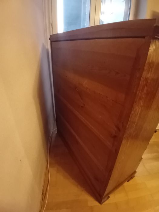 Sekretarzyk biurko rustykalne z drewna