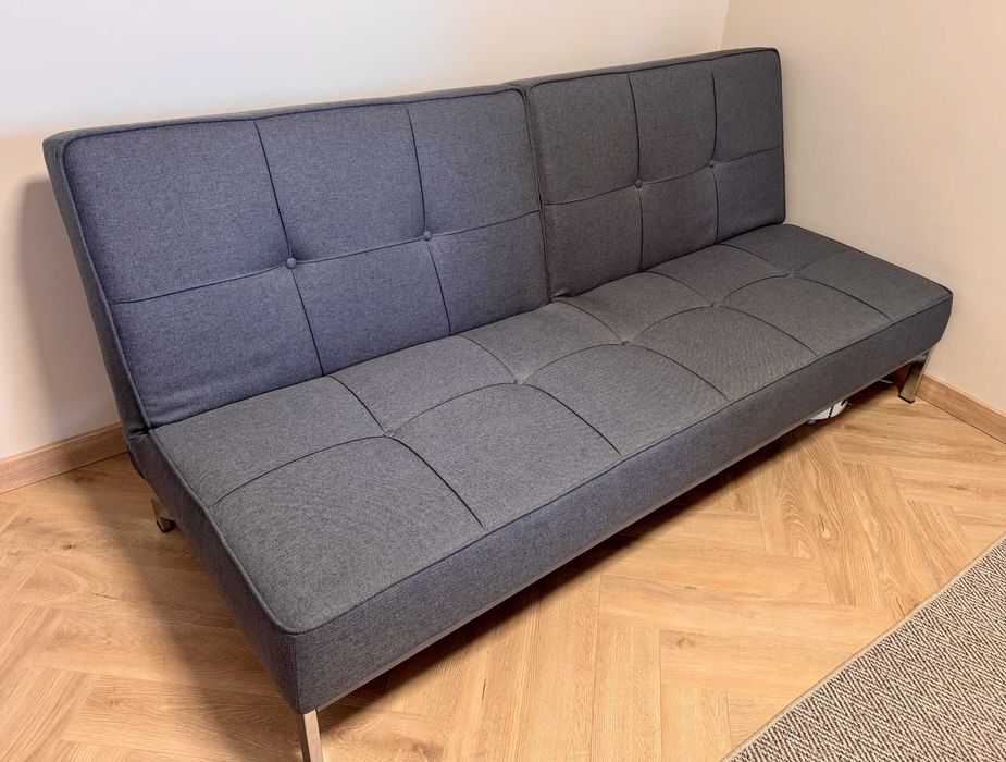 Kanapa rozkładana JYSK OREVAD – ciemnoszara, jak nowa