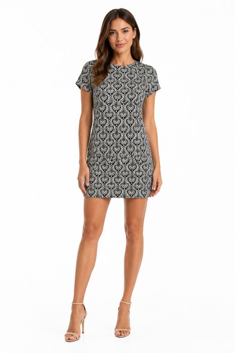 Sukienka paisley mini casual chic S