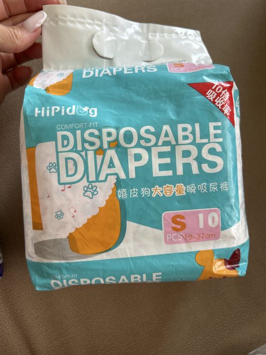 Fraldas para cão pequeno porte tamanho S