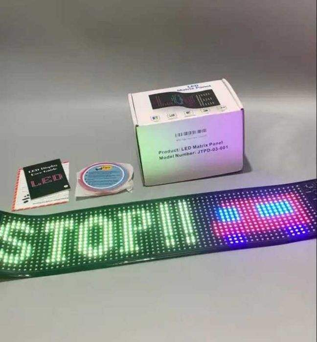 Глаза на авто - глазки на фуру 60х12см вывеска, лед табло Matrix LED