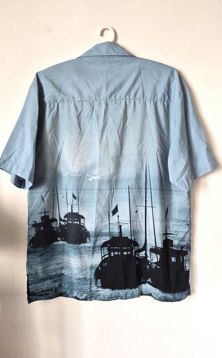 koszula męska na lato hawajska vintage M/L