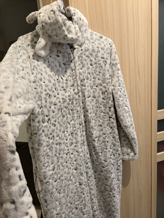 Etam L kombinezon futrzany piżama szlafrok rozm 38/42