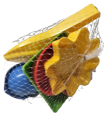 Foremki do piasku kolorowe 5 elementów Wader