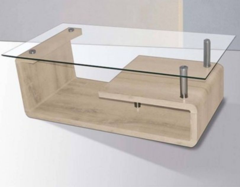 Mesa de vidro de centro