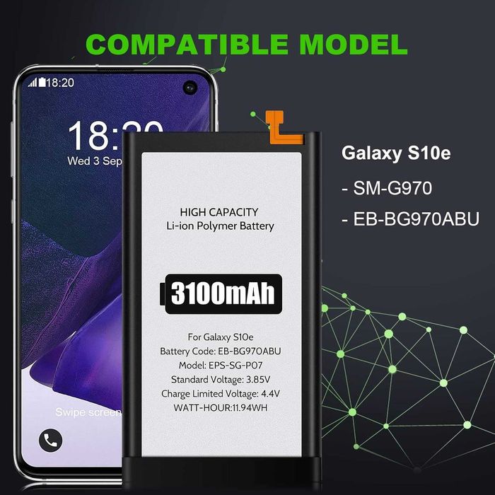NOWA Bateria Samsung S10e G970 EB-BG970ABU 3100mAh