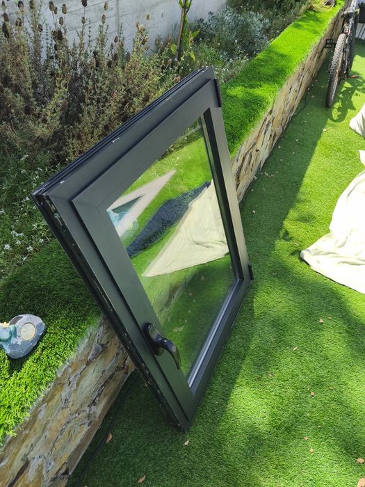 Janela com corte termico e vidro duplo