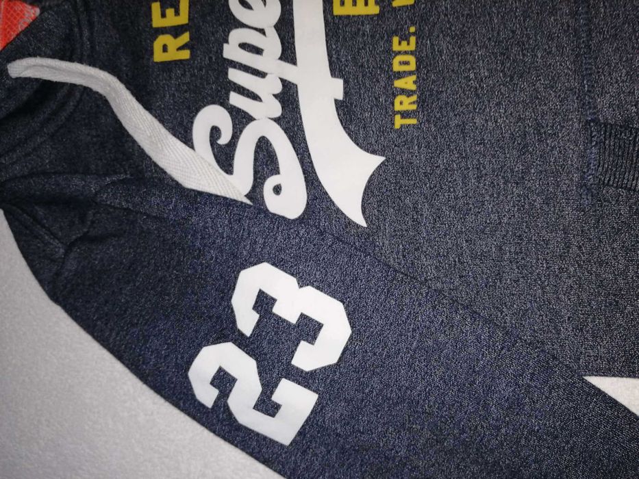 SUPERDRY 23 Real Bluza z kapturem Damska S Kangurka Oryginalna 100%