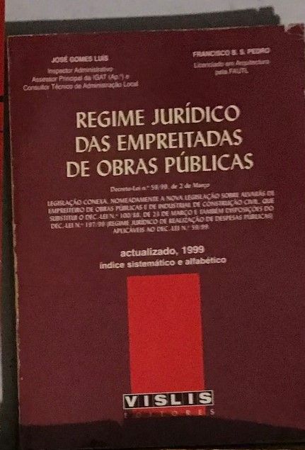 Livros Regime de Empreitadas e Obras Públicas