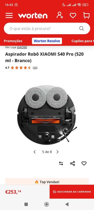 Robot Xiaomi S40 Pró c/ garantia 2 anos