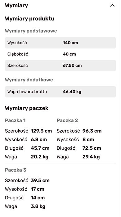 Regał dębowy TINA Agata Meble