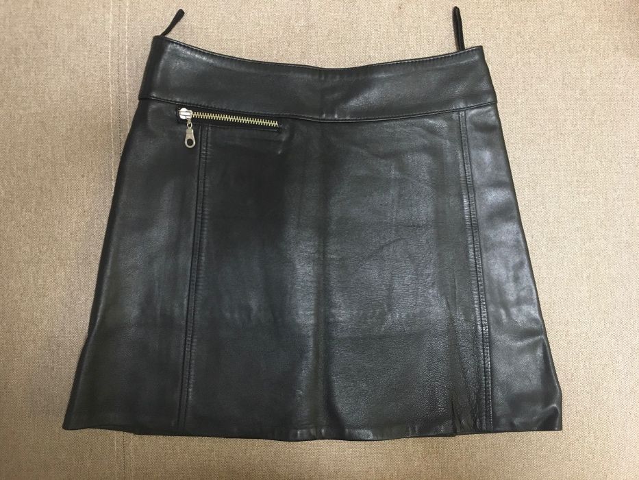 Кожаная юбка размер xs-s