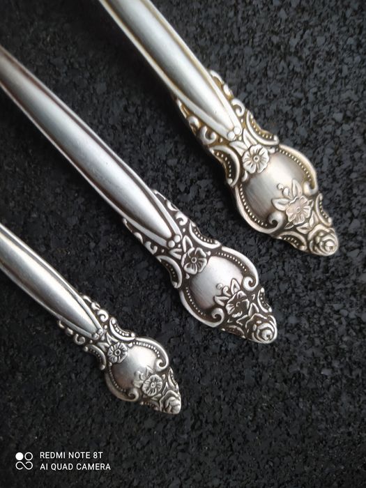 ложки мельхиоровые "Троянда".мельхиор,МНЦ.СССР