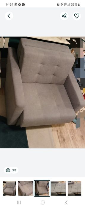 Nowa sofa jednoosobowa amerykanka