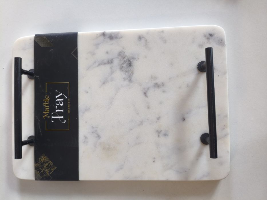 Taca marmurowa z uchwytami