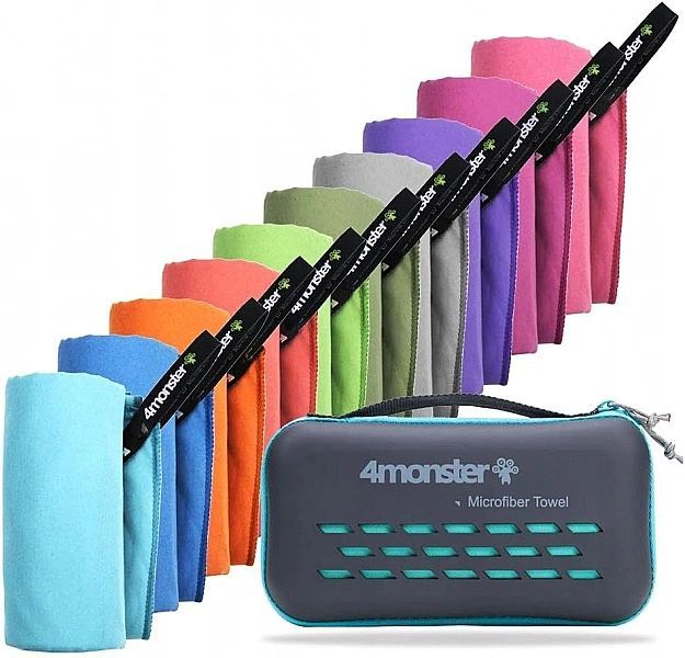 Ręcznik z mikrofibry szybkoschnący chłonny 4Monster 75x150cm 1szt Gran