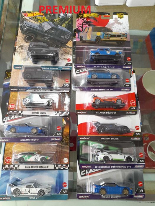 Miniaturas Hotwheels premium e silver series 5€ até 12,50€