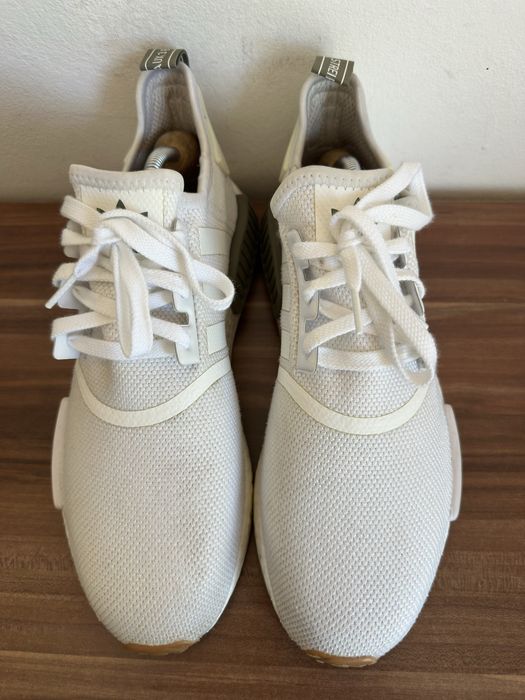 adidas gazelle silver green womens adidas NMD_R1 Strap Shoes - Women's - Cloud White / Lucid Blue