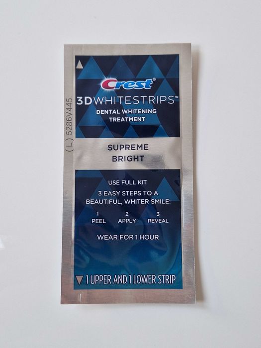 Paski wybielające do zębów Crest Supreme Bright 24 Whitestrips 18szt