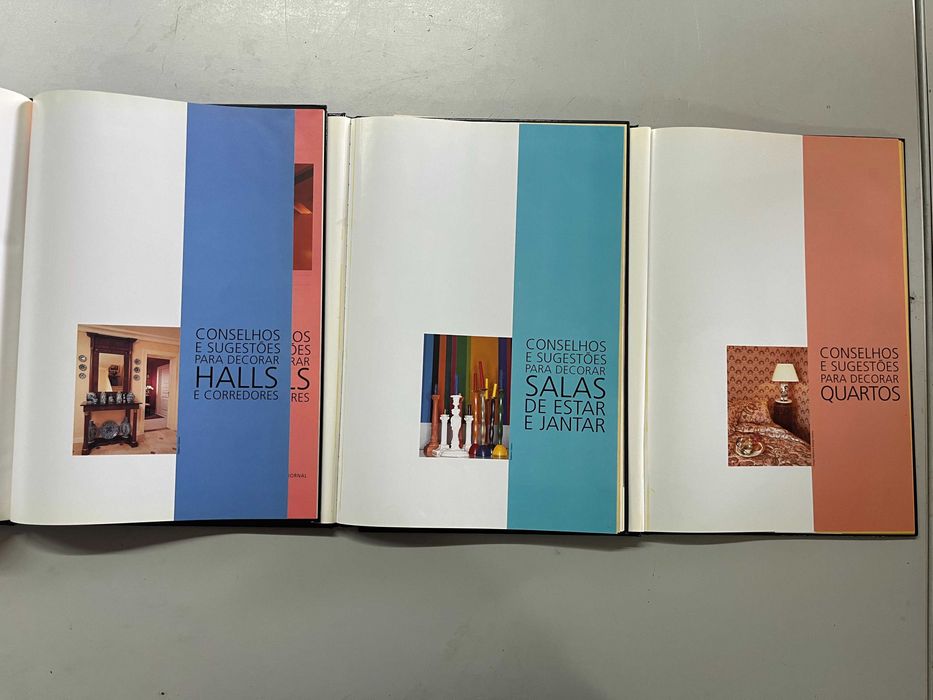 Livros de decoração Casa Cláudia (três) - Halls, salas, quartos.