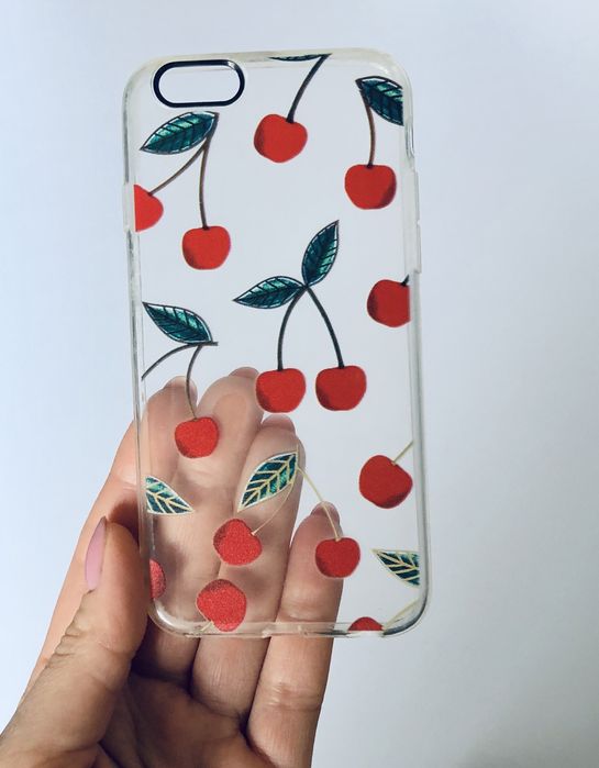 Etui na iPhone 8 w urocze wisienki NOWE
