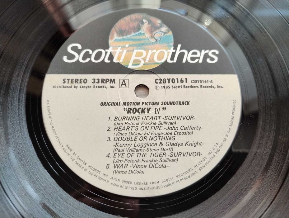 Rocky IV LP Japan OBI