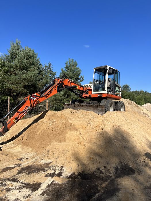 Prace ziemne wykopy rozbiórki transport drogi  koparka wywrotka usługi