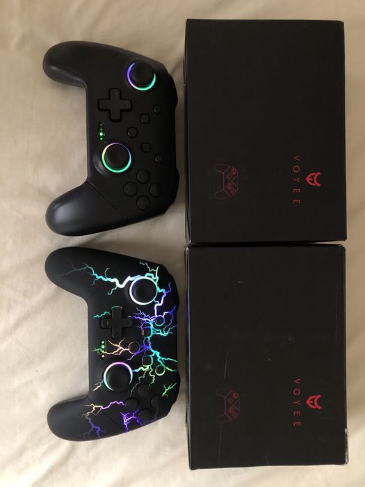 Геймпад VOYEE S08 Wireless – RGB подсветка, программируемые кнопки (Nintendo Switch 1/2/PRO/IOS/PC/Android)Gamepad gaming Джойстик
