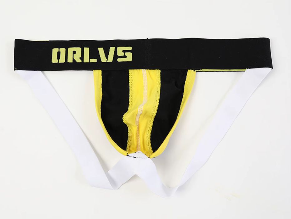 Męskie bawełniane otwarte slipy, sportowe jockstrapy jockstrap - M