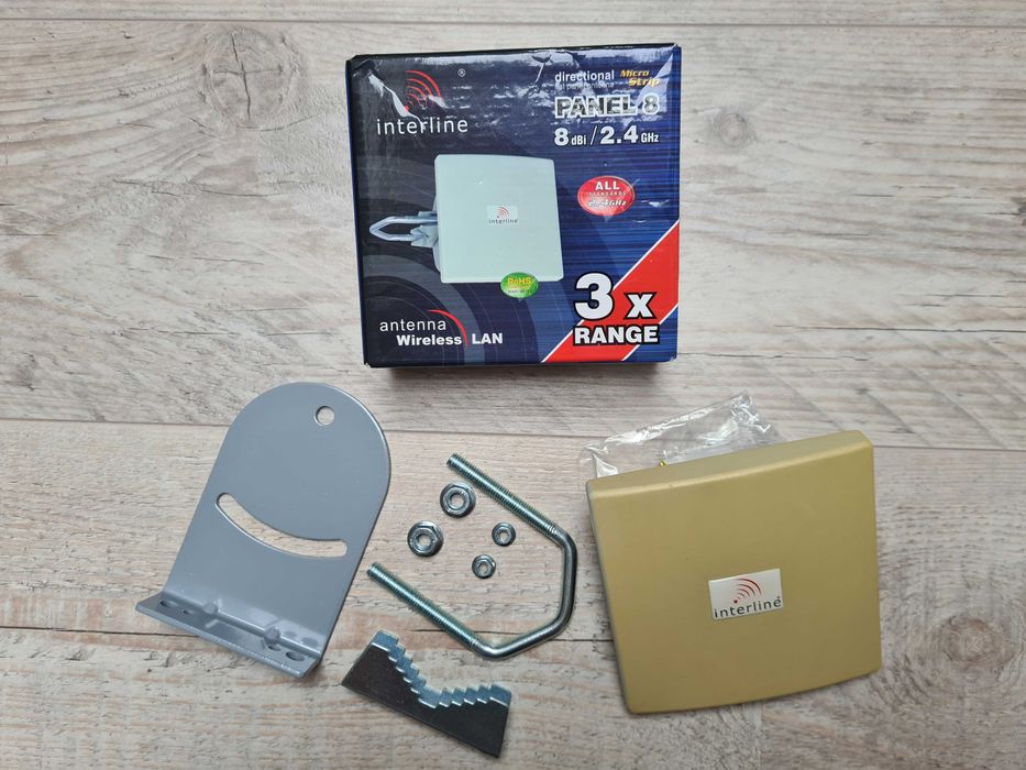 Interline Panel 8 - kierunkowa antena panelowa 8dbi 2,4GHz