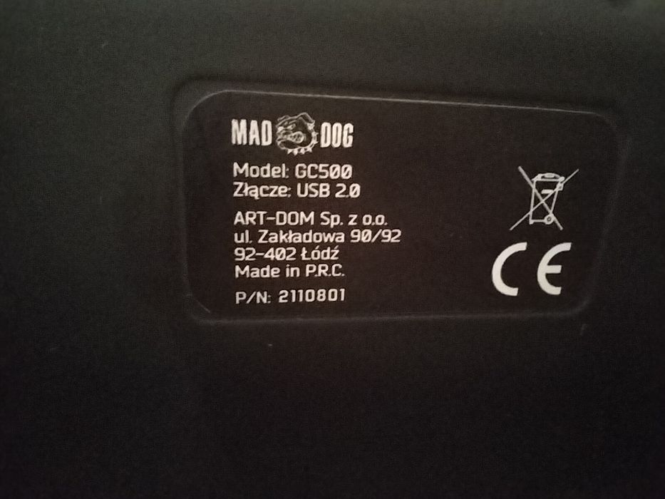 Pad przewodowy MAD DOG GC500