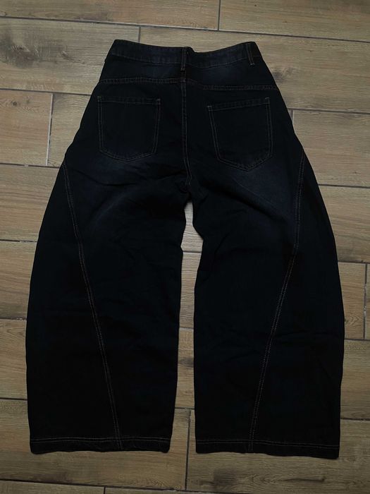 Black Y2K Skate Balloon Jeans L