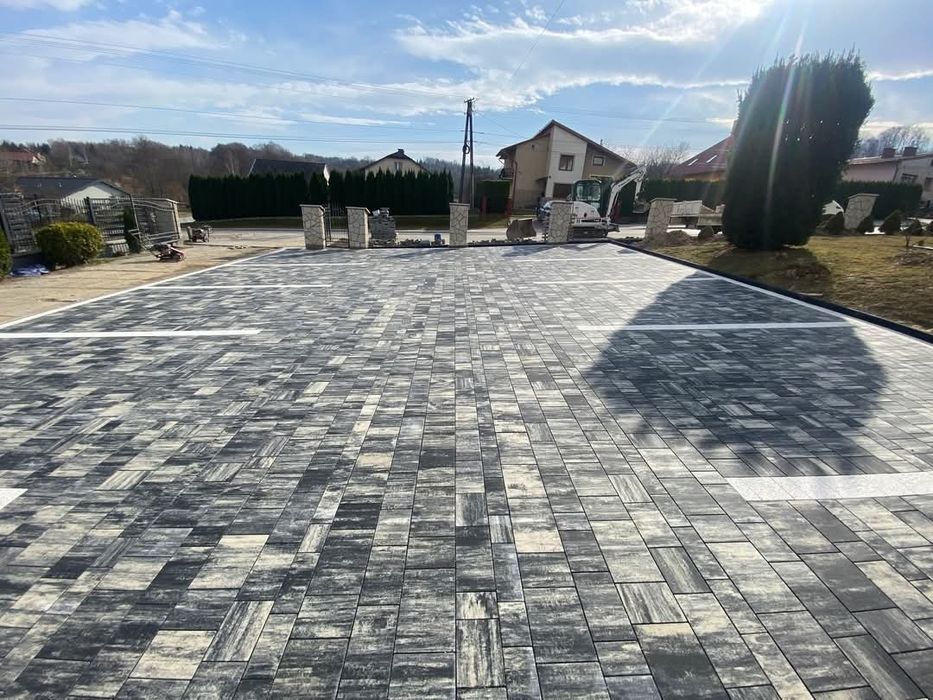 Brukarstwo Układanie kostki brukowej